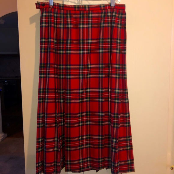 Pendleton Dresses & Skirts - Pendleton Red Tartan Plaid Midi Skirt